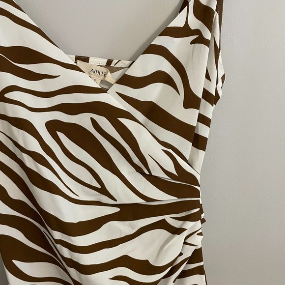 Brown & White Zebra Dress - Picture 2 of 2